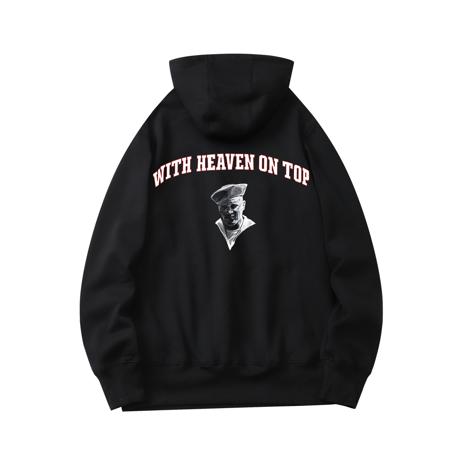 With Heaven on Top Black Tour Hoodie