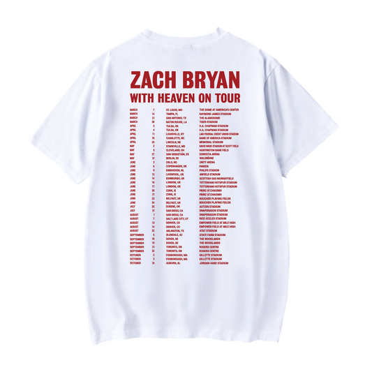 With Heaven on Top White Tour Tee