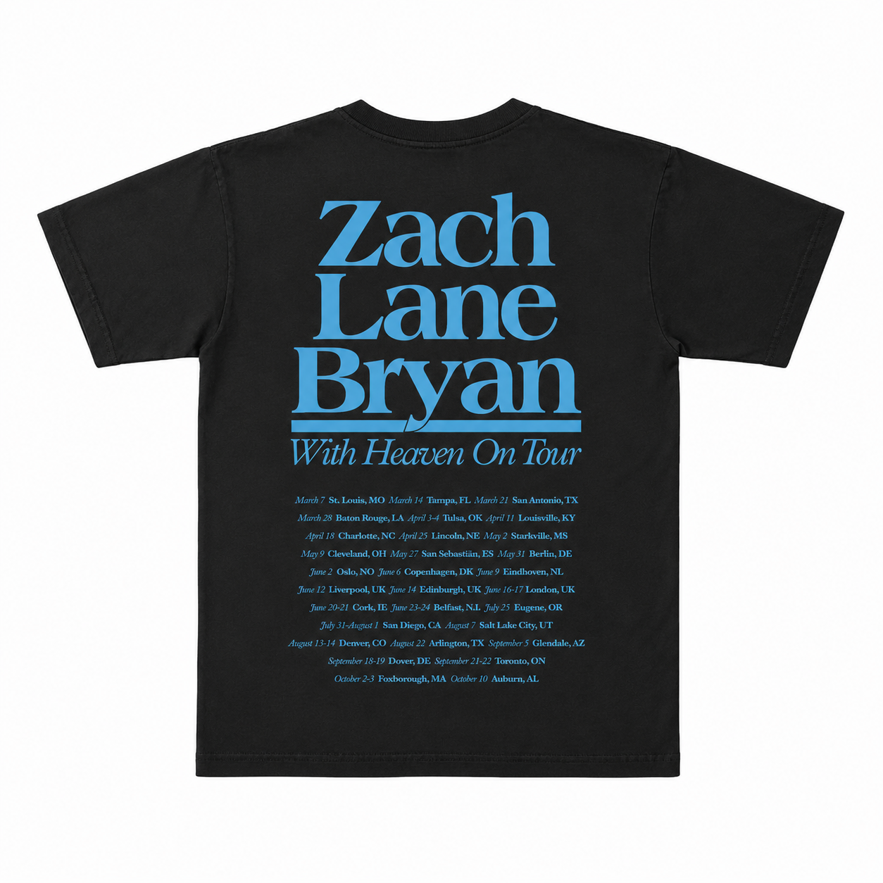 With Heaven on Top Tour Exposure Tee Blue