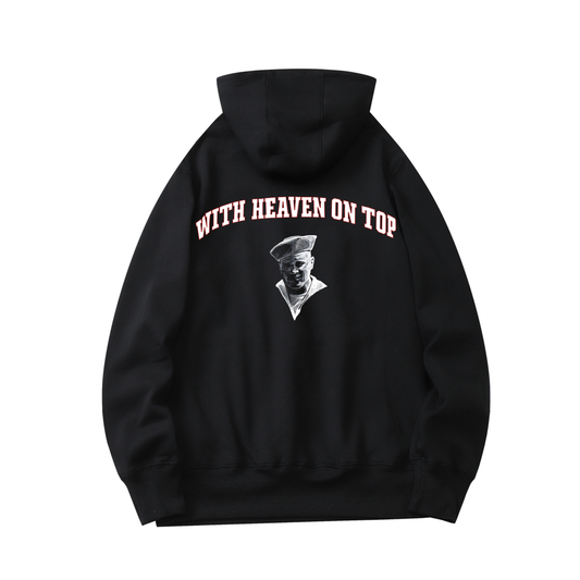 With Heaven on Top Black Tour Hoodie