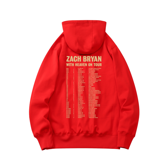 With Heaven on Top Red Tour Hoodie